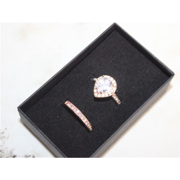 NEW 2PCS/SET RING SET SZ8