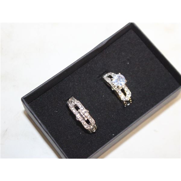 NEW 2PCS/SET RING SET SZ9
