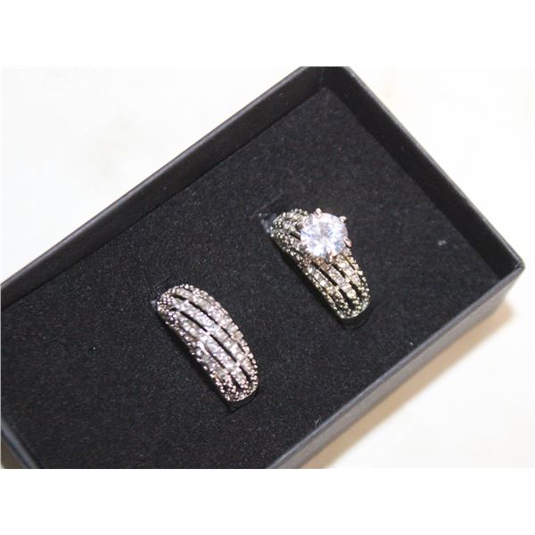 NEW 2PCS/SET RING SET SZ9