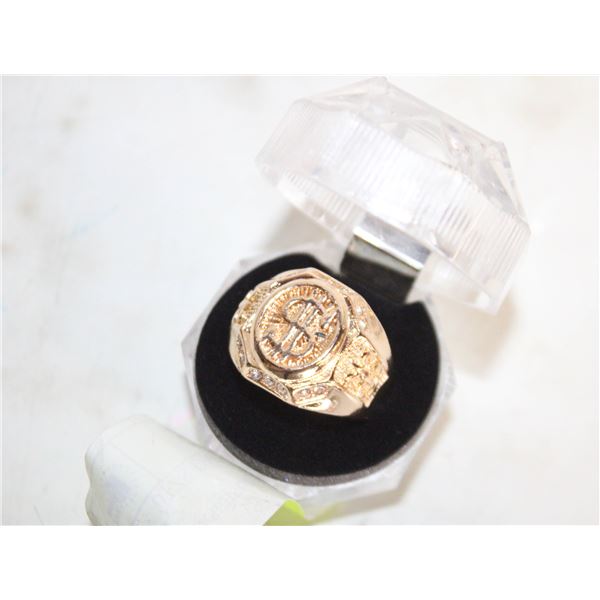 NEW DOLLAR SIGN RING SZ10