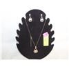 Image 1 : NEW JEWELRY DISPLAY W/ NECKLACE AND EARRING