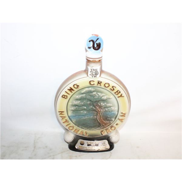 HAND CRAFTED 1970 BING CROSBY DECANTER