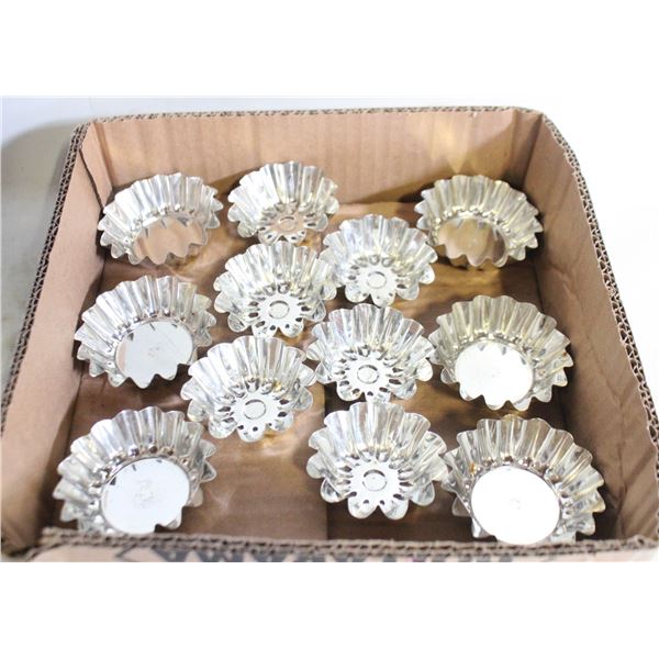 12 VTG. MARK SWEDEN STAINLESS STEEL PASTRY MOLDS