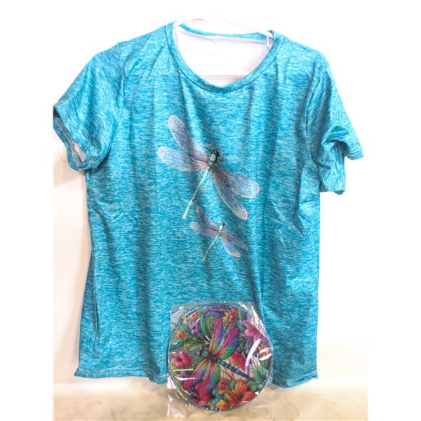 LARGE DRAGONFLY TSHIRT & DF. SUNCATCHER