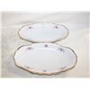 Image 1 : VTG. 2 MADE IN POLAND “TEA ROSE” PORC. PLATTERS