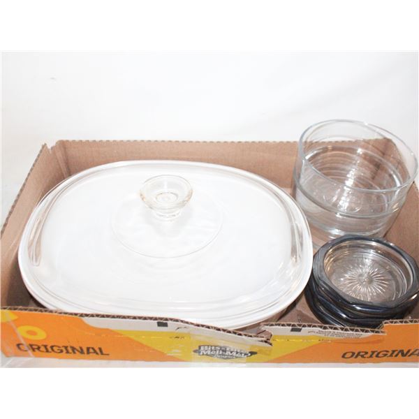1.8 LTRE. CORNINGWARE CASSEROLE W LID & MORE