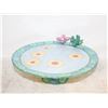 Image 1 : 1997 HAND PAINTED BIRD CAKE PLATE