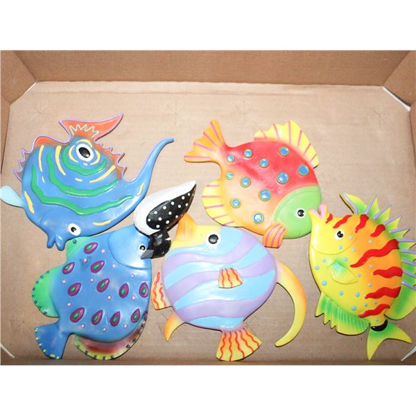CERAMIC FISHIES WALL HANGINGS HANDMADE