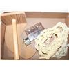 Image 1 : MACRAME PLANT HANGER + CAT SHAPED