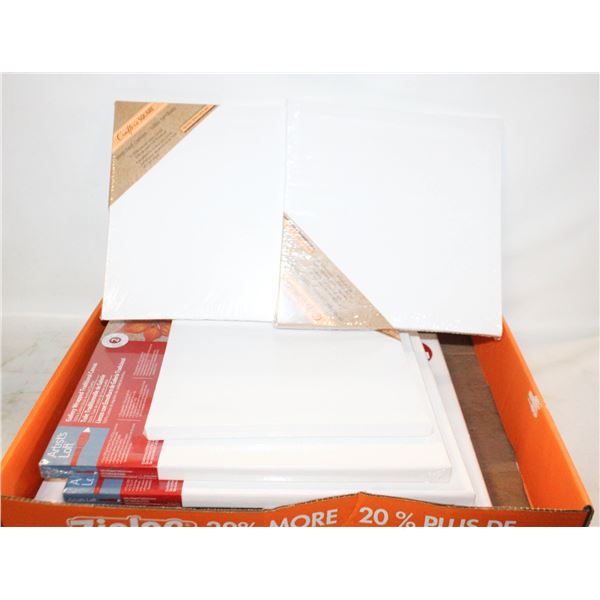 7 PAINTING OR CRAFTING  CANVAS’S ASSORT. SIZES