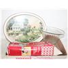 Image 1 : CURRIER & IVES TRAY, MCM JANETTE TRAY &