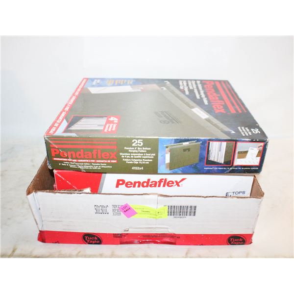 2 NEW BOX STATIONERY END TAB FILES &