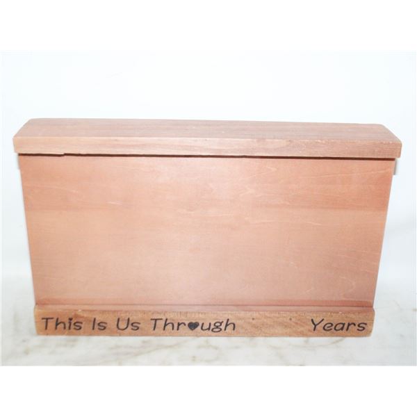 STORAGE WOODEN BOX FOR PHOTO ALBUM