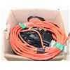 Image 1 : BOX OF ELECTRICAL CORDS & CAR CASSETTE PLAYER