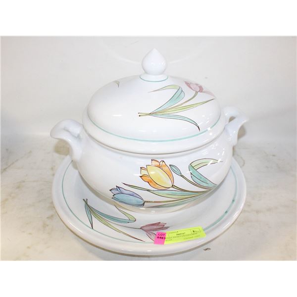 VINTAGE HAND PAINTED LARGE ITALIAN