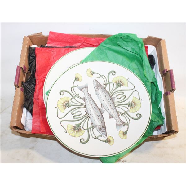 VINTAGE VILLEROY & BOCH "FISH PLATES"