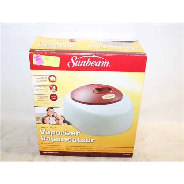 SUNBEAM WARM MIST VAPORIZER- NEW IN BOX
