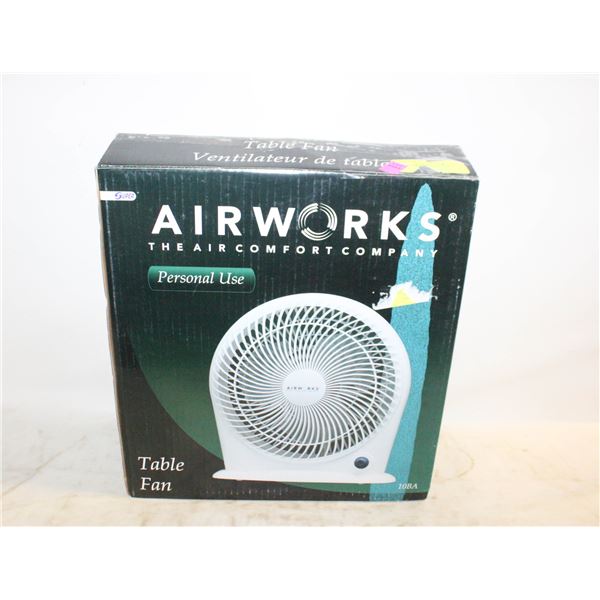 AIRWORKS 3 SPEED QUIET TABLE FAN IN BOX