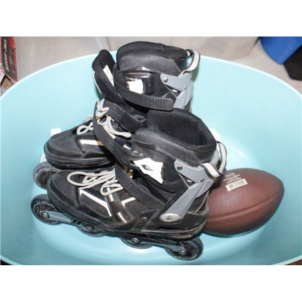 LADIES SIZE 10 ROLLER BLADES SOLD WITH