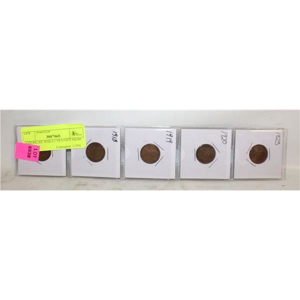AMERICAN WHEAT PENNIES FROM
