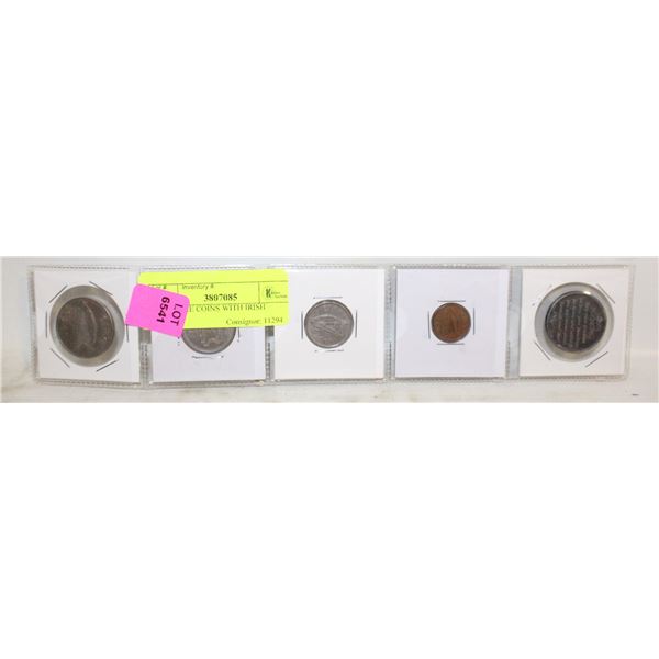 IRISH EIRE COINS WITH IRISH TOKEN
