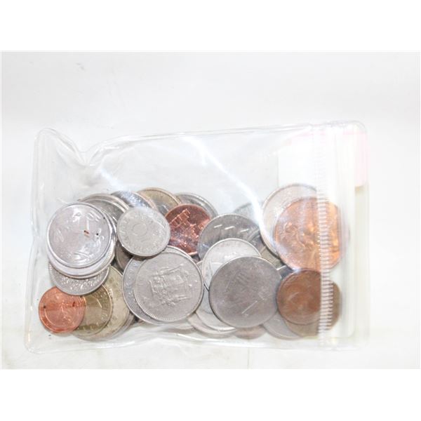 BAG OF INTERNATIONAL COINS
