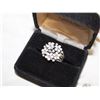 Image 1 : .925 PANDORA FLOWER RRING W/ PEARLS SIZE 7