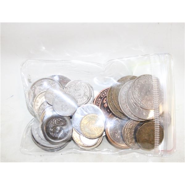 BAG OF INTERNATIONAL COINS