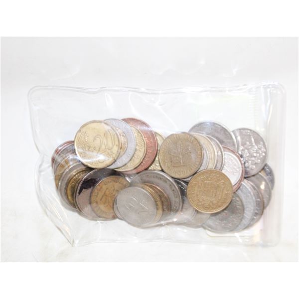 BAG OF INTERNATIONAL COINS