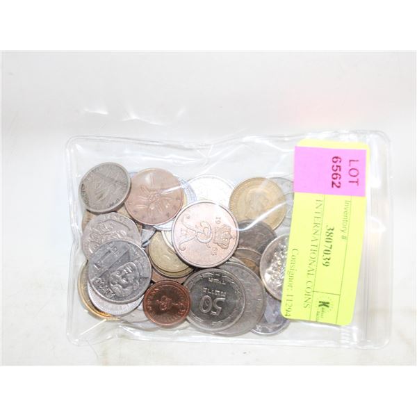 BAG OF INTERNATIONAL COINS