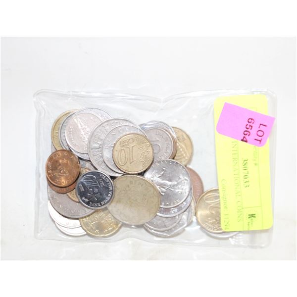 BAG OF INTERNATIONAL COINS