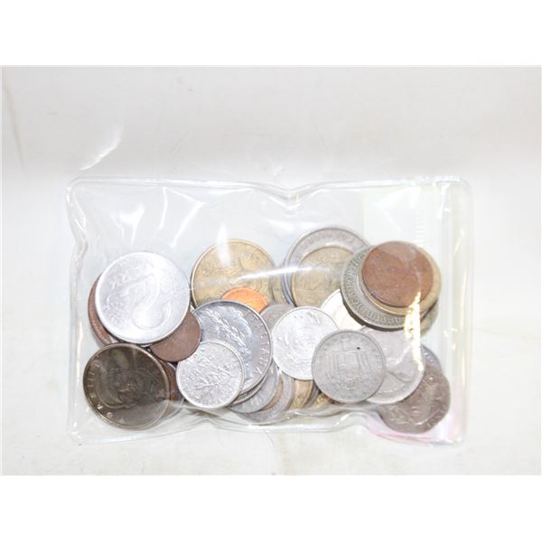 BAG OF INTERNATIONAL COINS