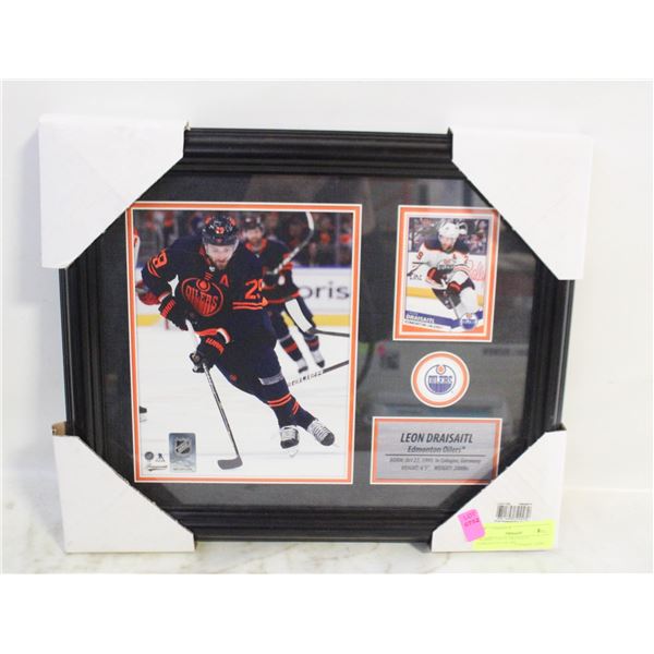 FRAMED LEON DRAISAITL EDMONTON OILERS