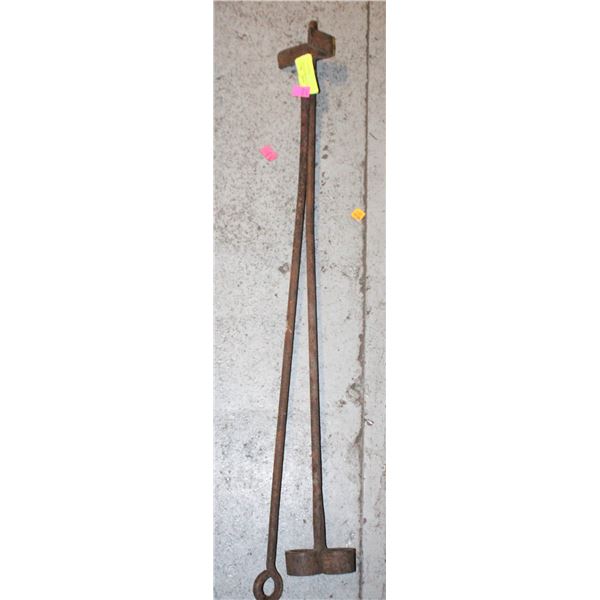 ANTIQUE BRANDING IRONS-ESTATE