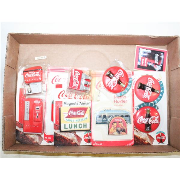 FLAT OF COCA-COLA COLLECTABLE FRIDGE