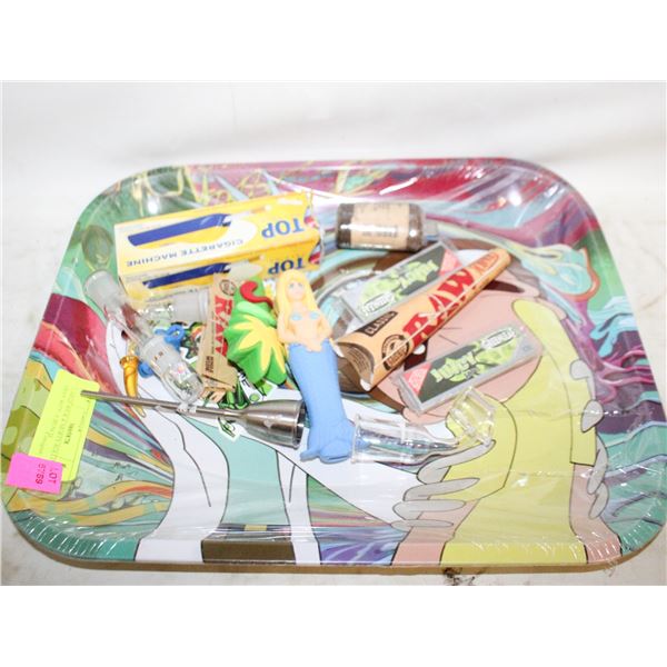 LARGE RICK & MORTY ROLLING TRAY WITH A BUNCH