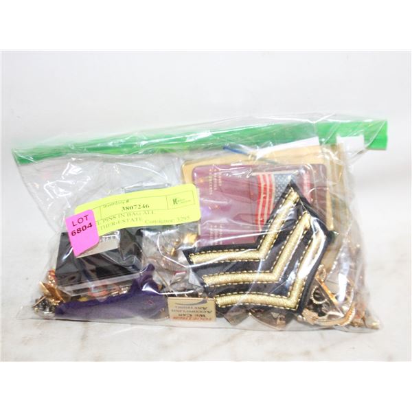 LAPEL PINS IN BAG ALL TOGETHER-ESTATE