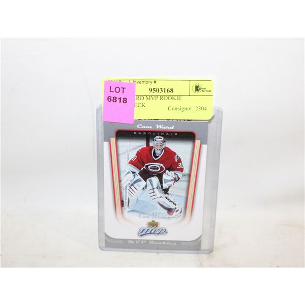 CAM WARD MVP ROOKIE UPPERDECK
