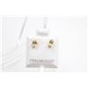 Image 1 : #105-NATURAL CITRINE  STUD EARRINGS