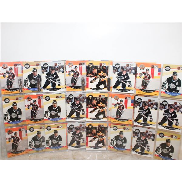 7 SHEETS OF WAYNE GRETZKY 1990 PRO