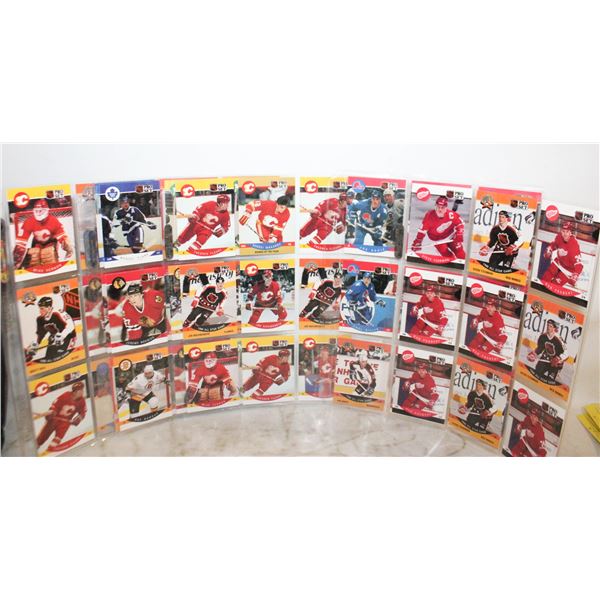 1990 PRO SET 6 SHEETS RANDOM PLAYERS