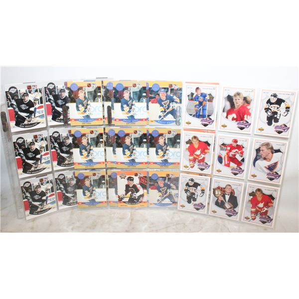 6 SHEETS BRETT HULL UPPER DECK + PRO SET