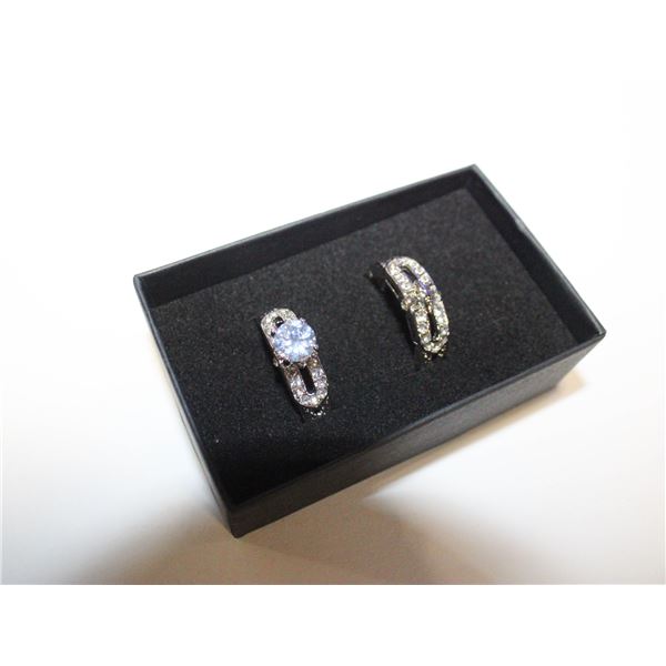 NEW 2PCS/SET RING SET SZ9