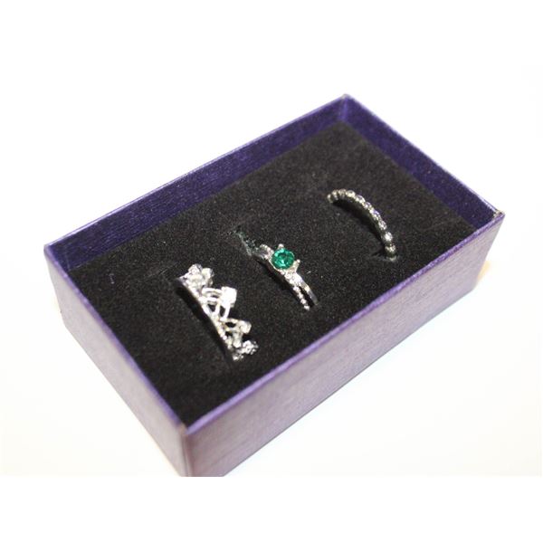 NEW 3PCS/SET RING SET SZ8