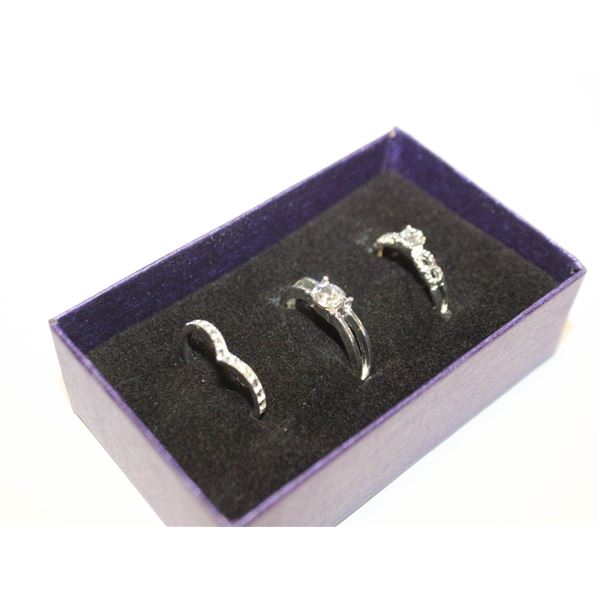 NEW 3PCS/SET RING SET SZ7