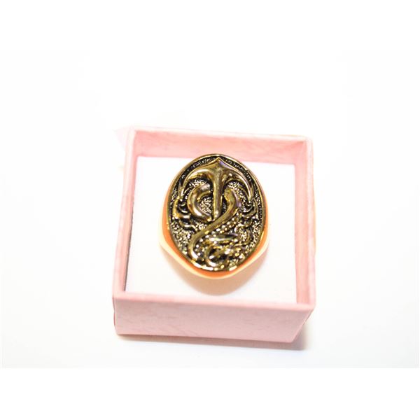 NEW SERPENT AND ANCHOR RING SZ9