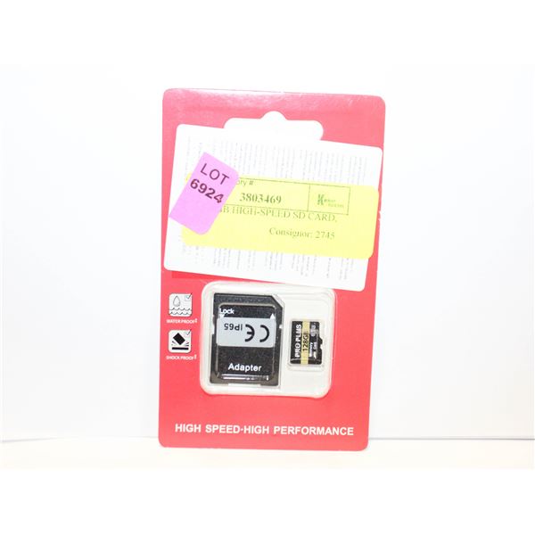 NEW 128GB HIGH-SPEED SD CARD,