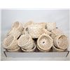 Image 1 : LOT OF 25 MINI NATURAL FIBER BASKETS