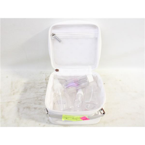 TRAVEL TOILETRY BOTTLES (10) IN DIOR CARRY BAG