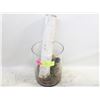Image 1 : DECORATIVE 14" GLASS VASE WOODLAND THEME